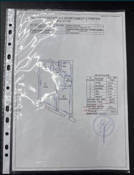 Pipera, spatiu comercial, apartament stradal, 52 mp utili.